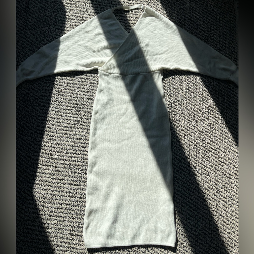 Vici Cream Ribbed Knit Top